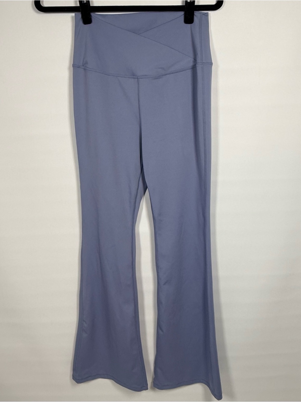 Yogalicious Lux Madison Crossover Flare Leggings Blue High Rise Yoga Size L - Picture 2 of 6